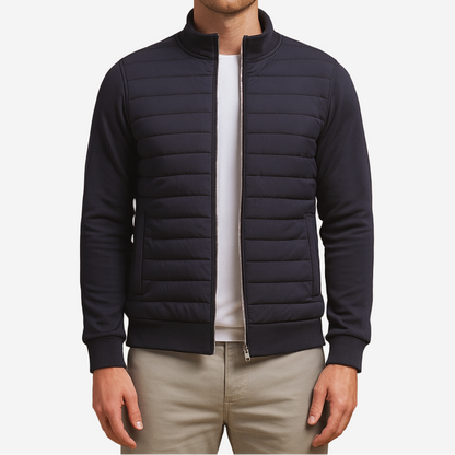 Luminovi | Quilted Bomber Jacket-Jacket