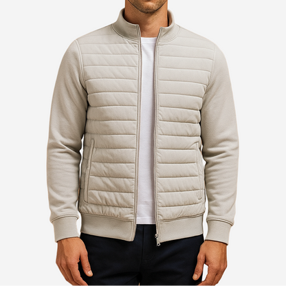 Padded Quilted Bomber Coat - Vossary