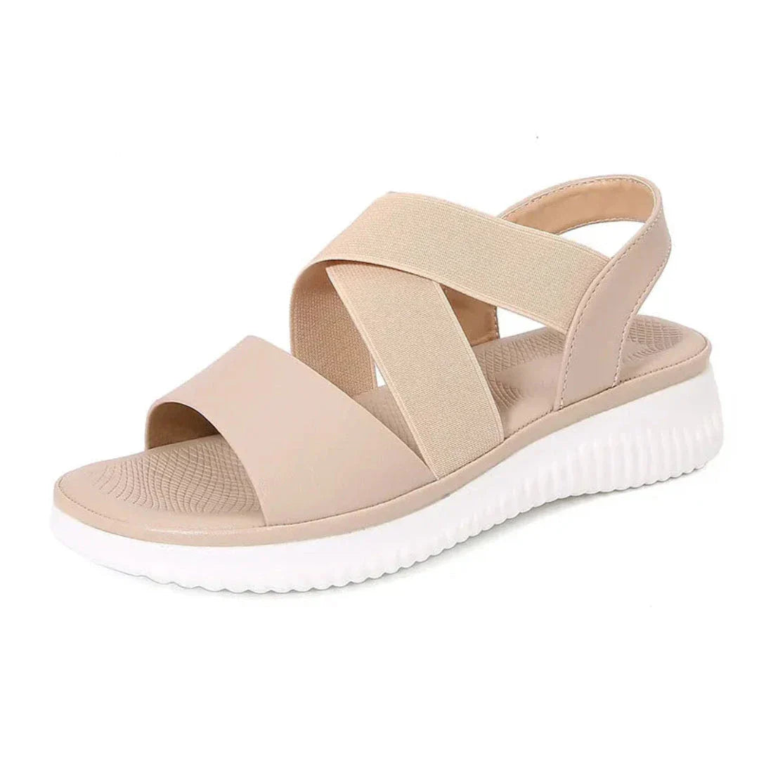 Comfortable Cross Strap Slingback Summer Sandals