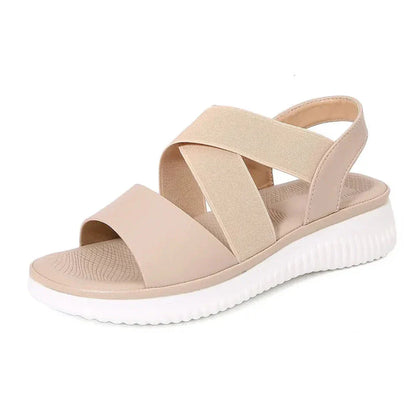 Comfortable Cross Strap Slingback Summer Sandals