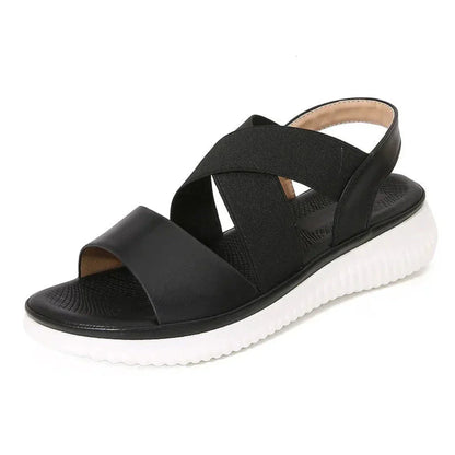 Comfortable Cross Strap Slingback Summer Sandals - EasyApparels