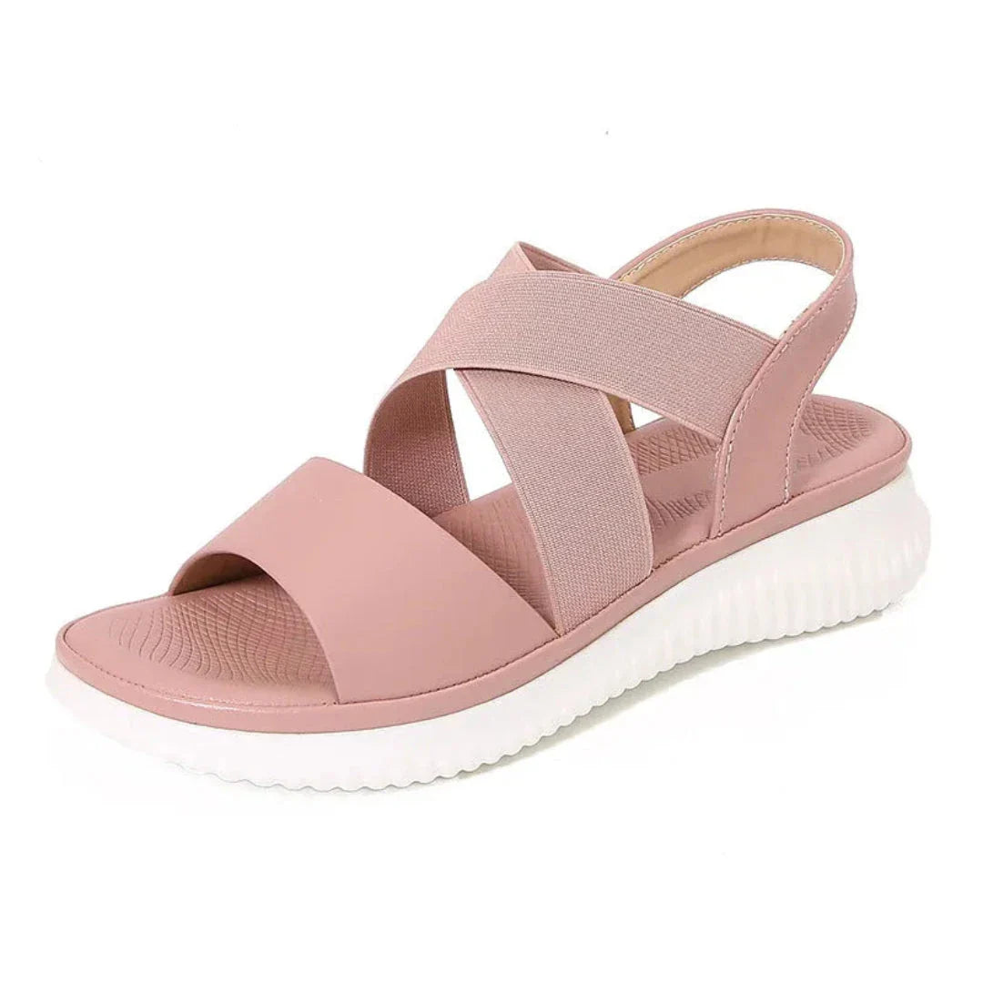 Comfortable Cross Strap Slingback Summer Sandals