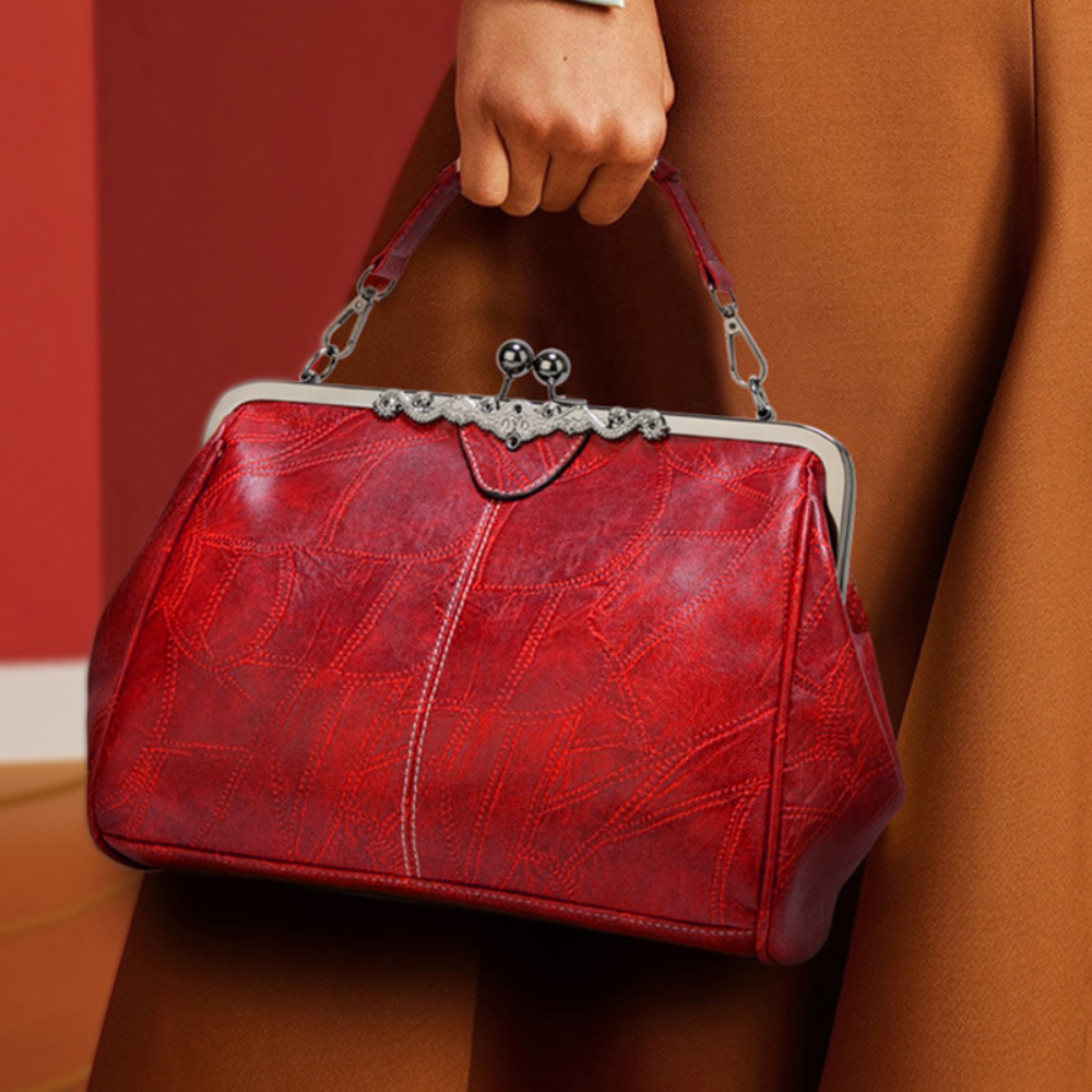 Classic Buckle Leather Shoulder Bag - Vossary