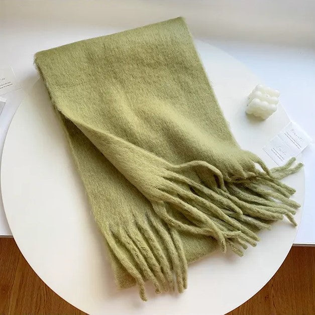 Soft Ladies Scarf - Warm Fuzzy Wool Wrap