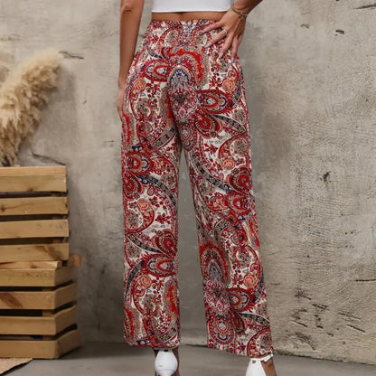Flowy Wide Leg Womens Pants with Angle Pockets