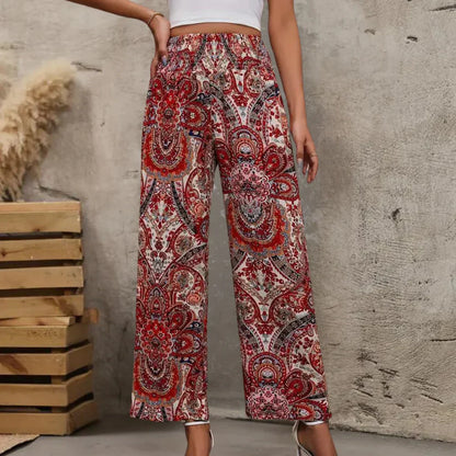 Flowy Wide Leg Womens Pants with Angle Pockets