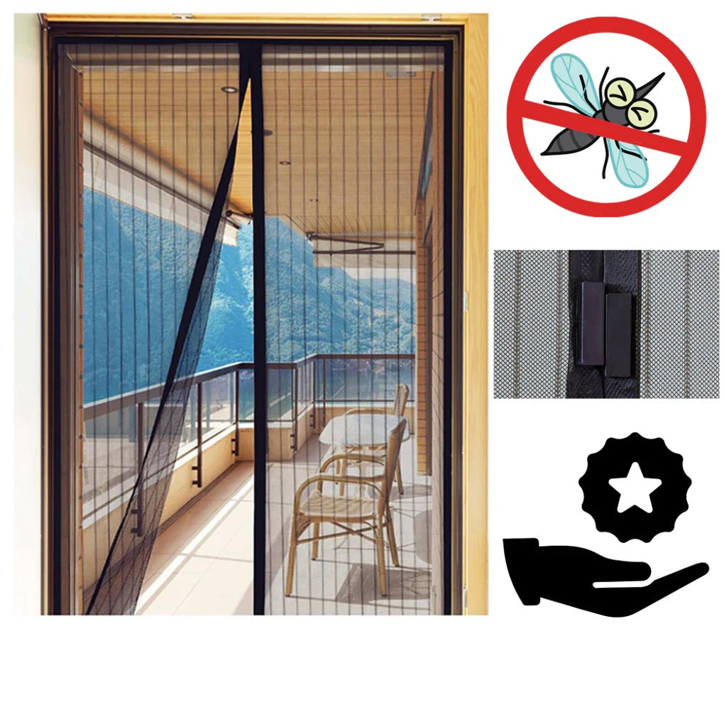 Easy Install Magnetic Mesh Screen Door