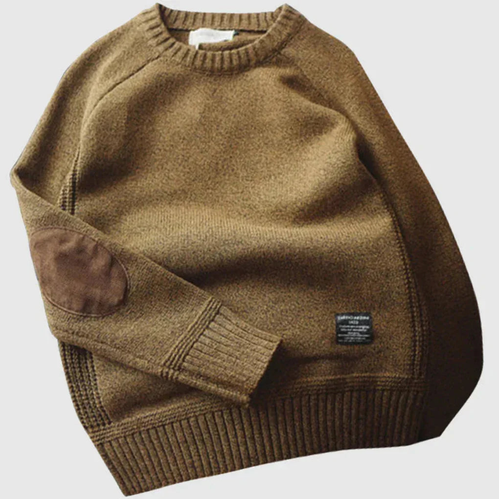 Cozy Crew Neck Men's Winter Sweater