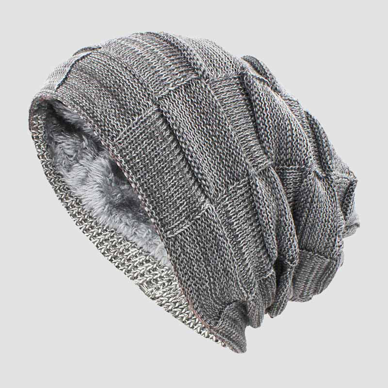 Comfortable Ribbed Slouch Beanie - Vossary