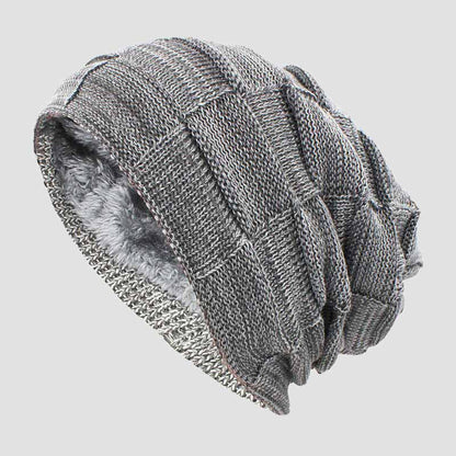Comfortable Ribbed Slouch Beanie - Vossary
