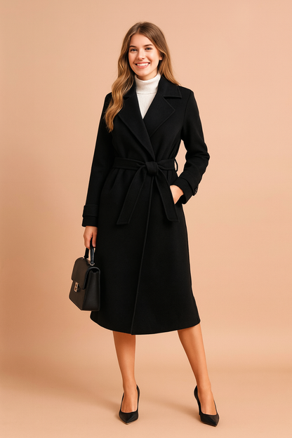 Classic Waterproof Coat with Contrast Details - Luxicro