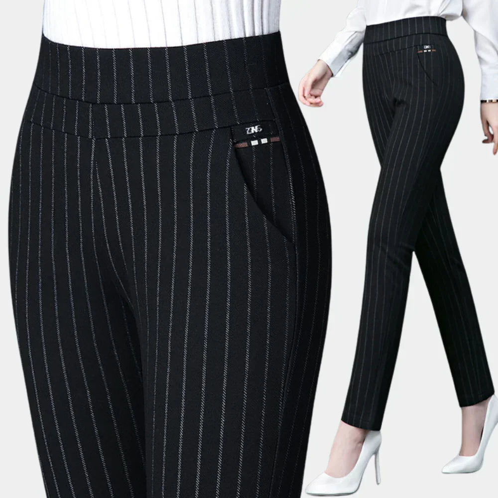 Relaxed Fit Elastic Waist Trousers - Vossary