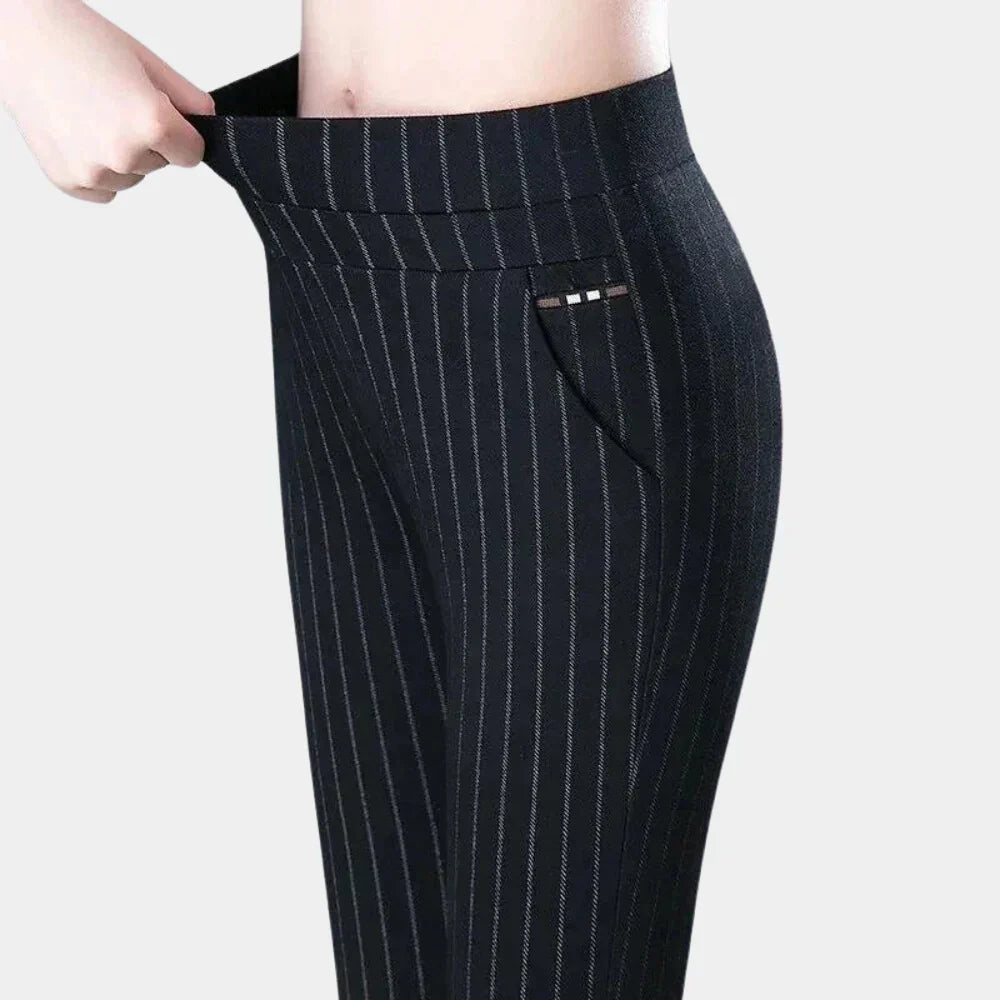 Relaxed Fit Elastic Waist Trousers