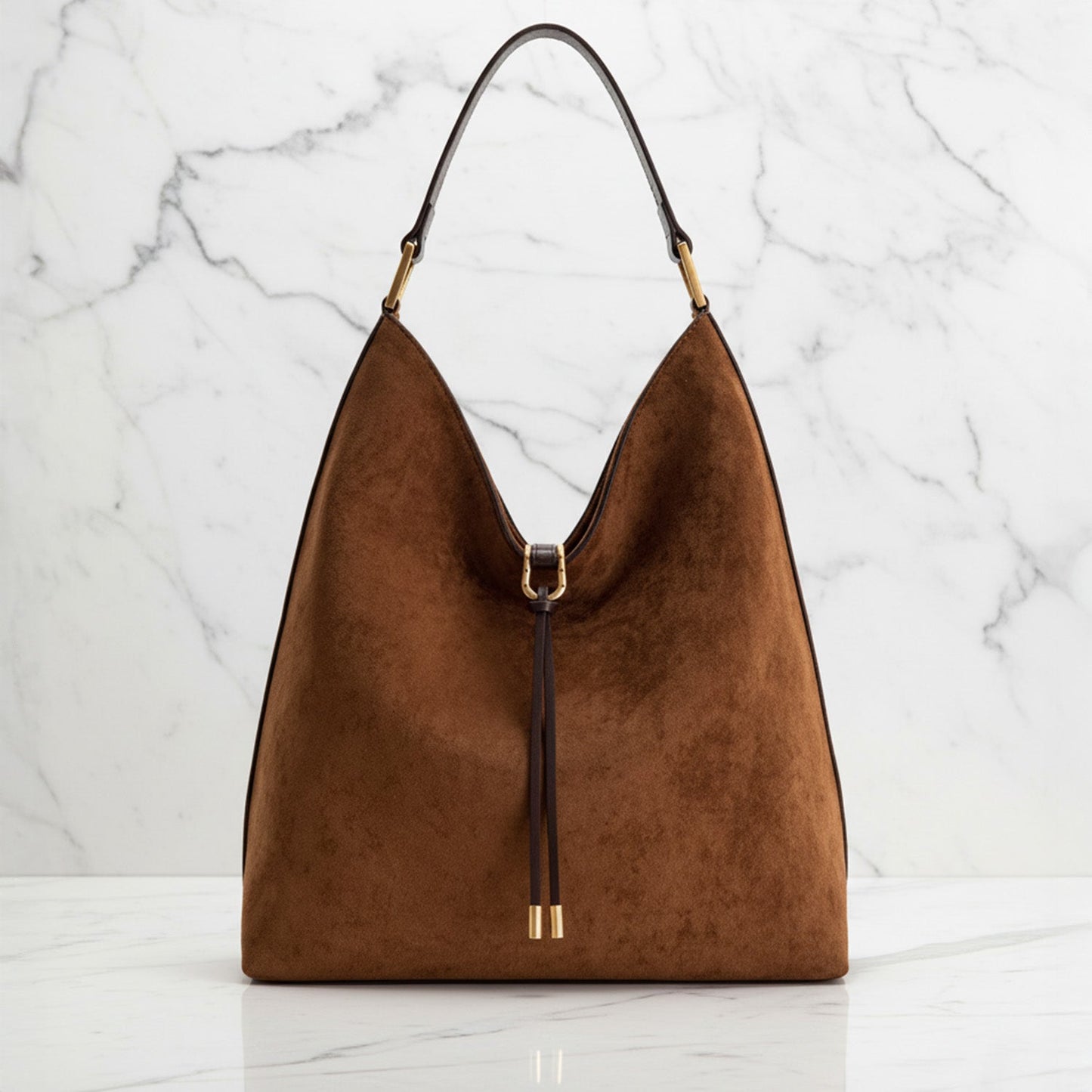 Relaxed Chic Drawstring Tote Bag - Vossary