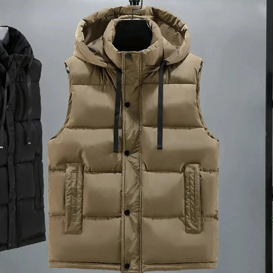 Warm Water Resistant Hooded Vest