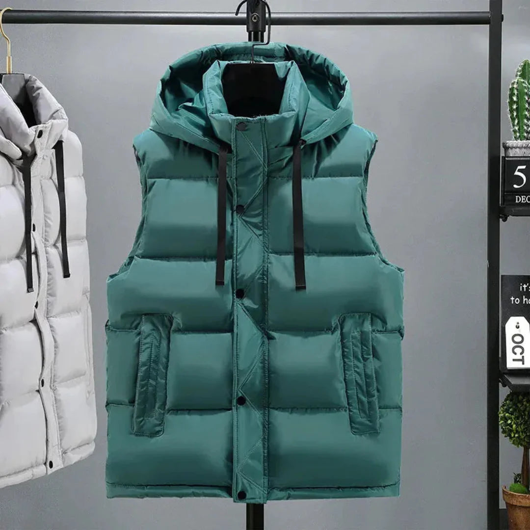 Warm Water Resistant Hooded Vest