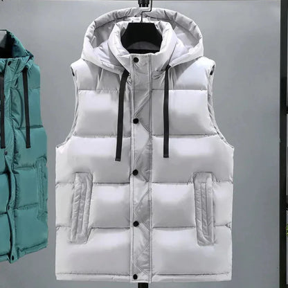 Warm Water Resistant Hooded Vest - EasyApparels