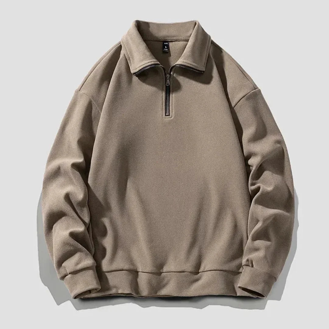 Fleece Quarter Zip Pullover Sweatshirt