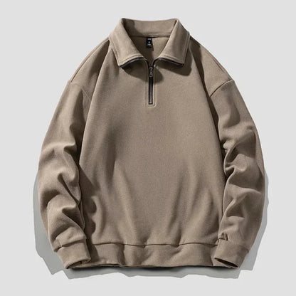 Fleece Quarter Zip Pullover Sweatshirt