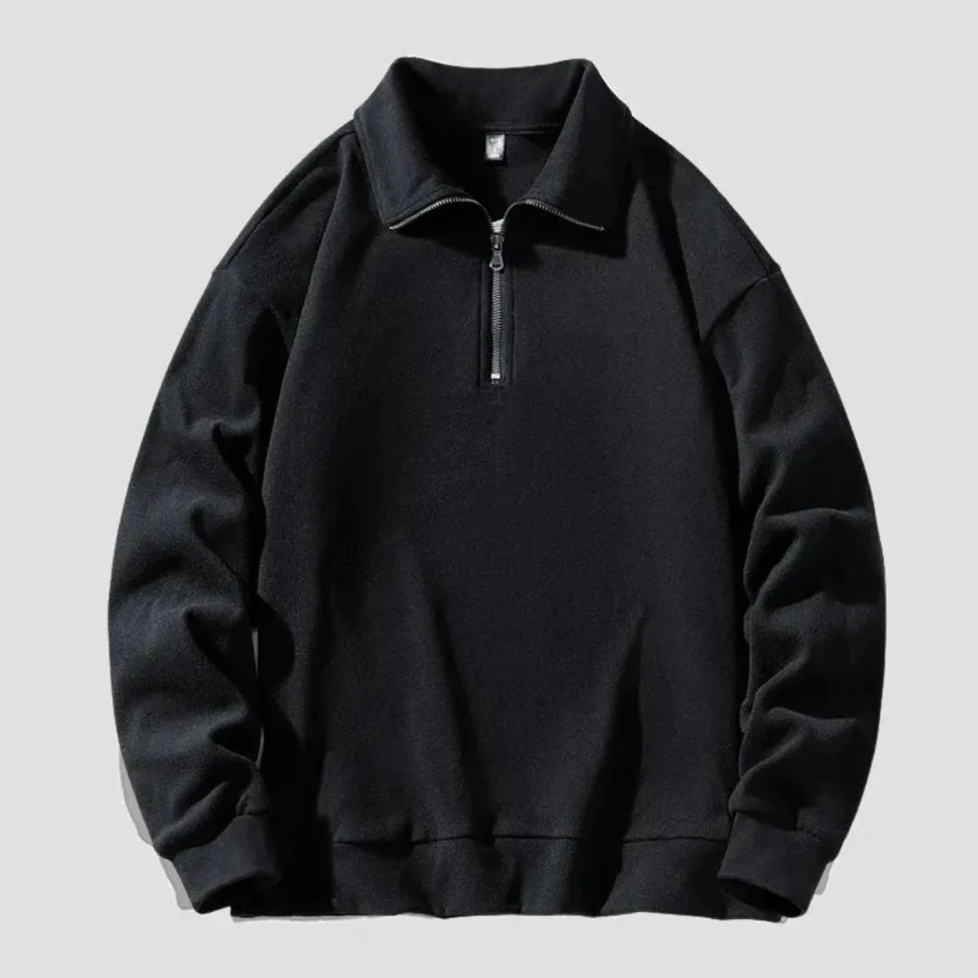 Fleece Quarter Zip Pullover Sweatshirt