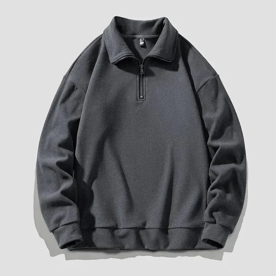 Fleece Quarter Zip Pullover Sweatshirt