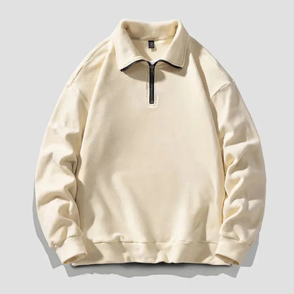 Fleece Quarter Zip Pullover Sweatshirt