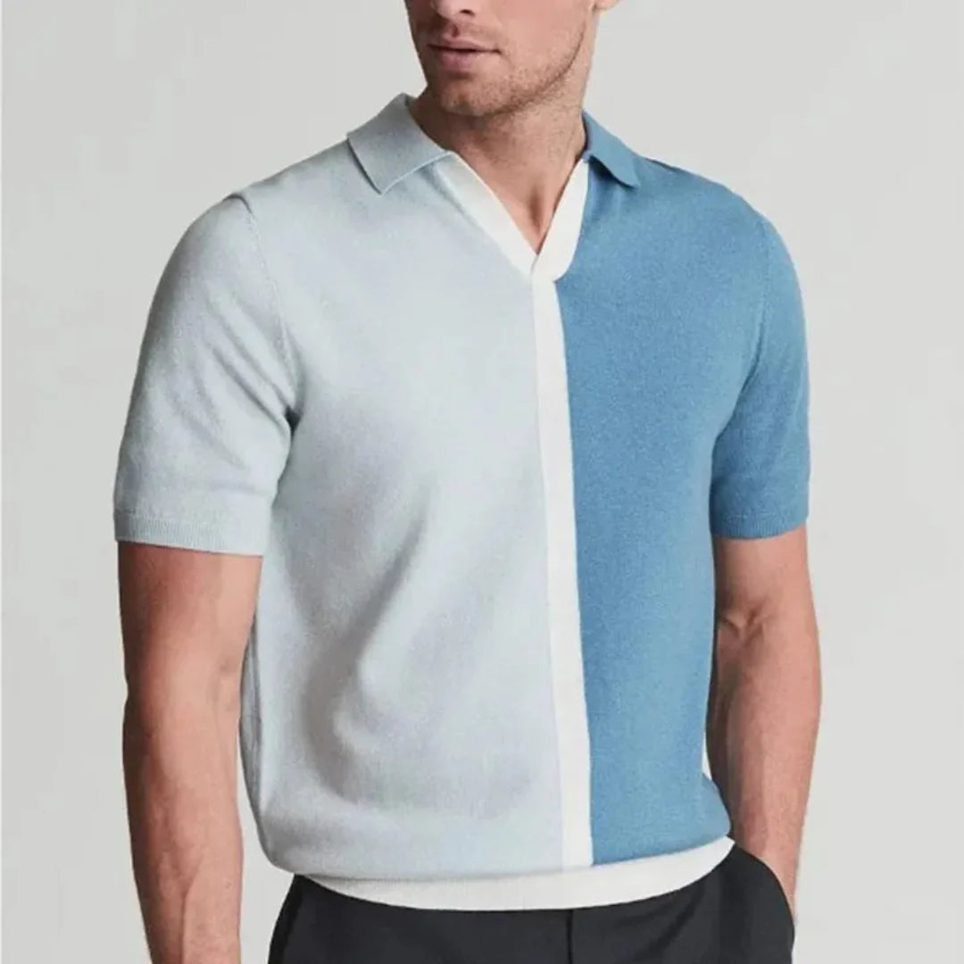 Classic Color Block Polo Shirt