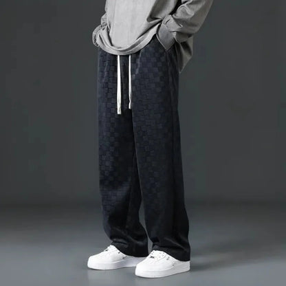 Stylish Plaid Running Jogger Pants
