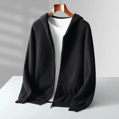Premium Wool Hoodie Full Zip Sweater