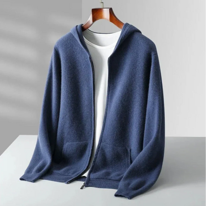 Premium Wool Hoodie Full Zip Sweater