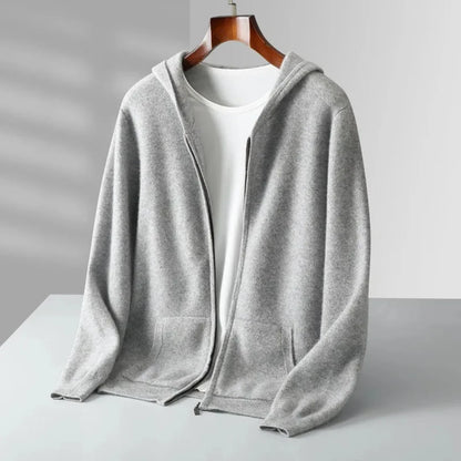 Premium Wool Hoodie Full Zip Sweater