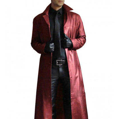 Warm Synthetic Leather Mens Winter Jacket - Vossary
