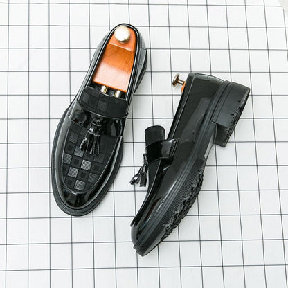 Premium Plaid Slip On Shoes
