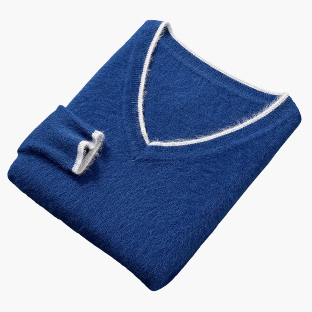 Casual V Neck Sweater for Men - Vossary