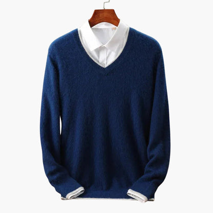 Casual V Neck Sweater for Men