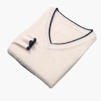 Casual V Neck Sweater for Men