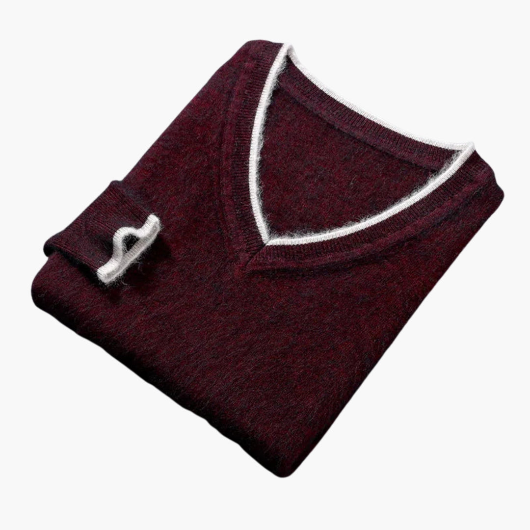 Casual V Neck Sweater for Men
