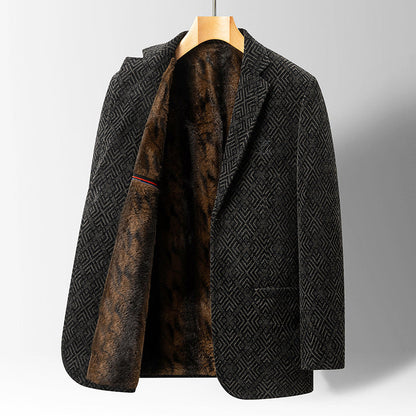 Warm Mens Quilted Faux Fur Parka Coat - EasyApparels