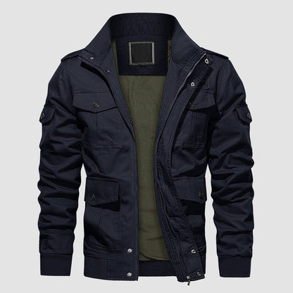 Rugged Outdoor Cotton Jacket for Men