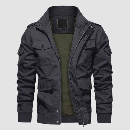 Rugged Outdoor Cotton Jacket for Men
