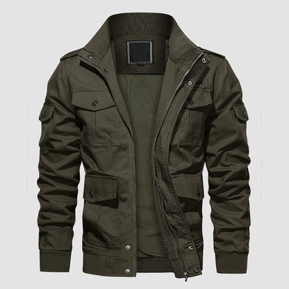 Rugged Outdoor Cotton Jacket for Men