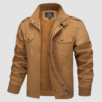 Classic Slim Fit Cotton Bomber Jacket