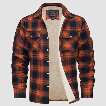 Cozy Thermal Flannel Shirt Jacket