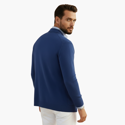 Classic Fit Mens Suit Jacket with Multiple Pockets