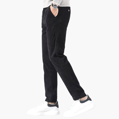 Comfortable Regular Fit Corduroy Pants with Pockets