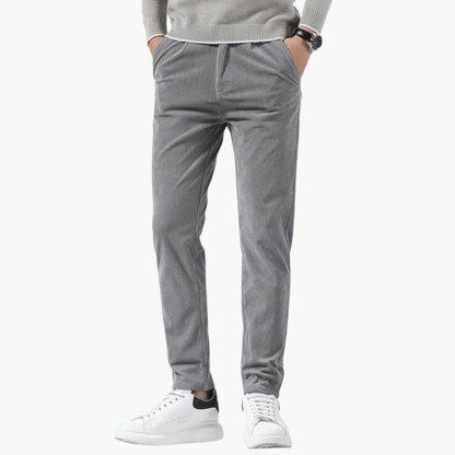 Comfortable Regular Fit Corduroy Pants with Pockets