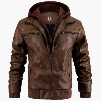 Men's Zip Up Hoodie with Fleece Lining and Elastic Cuffs