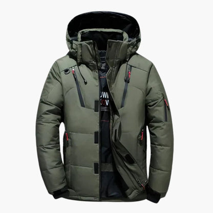 Warm Waterproof Men's Zip Up Coat