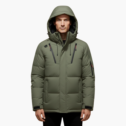 Warm Waterproof Men's Zip Up Coat