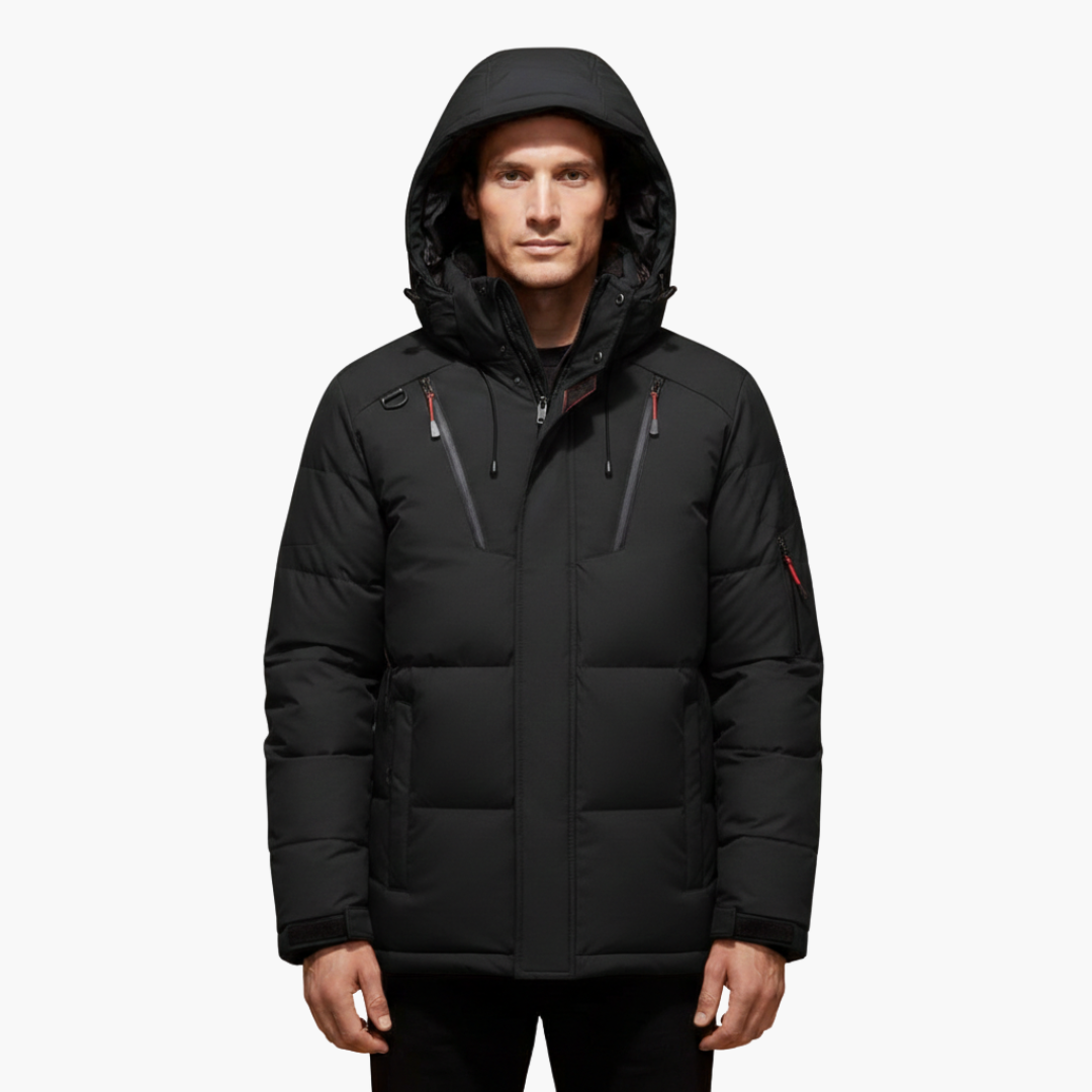 Warm Waterproof Men's Zip Up Coat